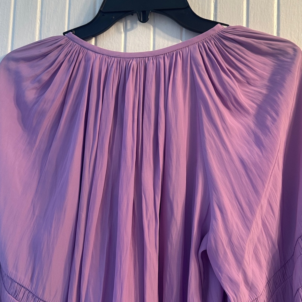 ✔️#H BNWT Ramy Brook peasant style Blouse in MAUMA $325 - Picture 10 of 12